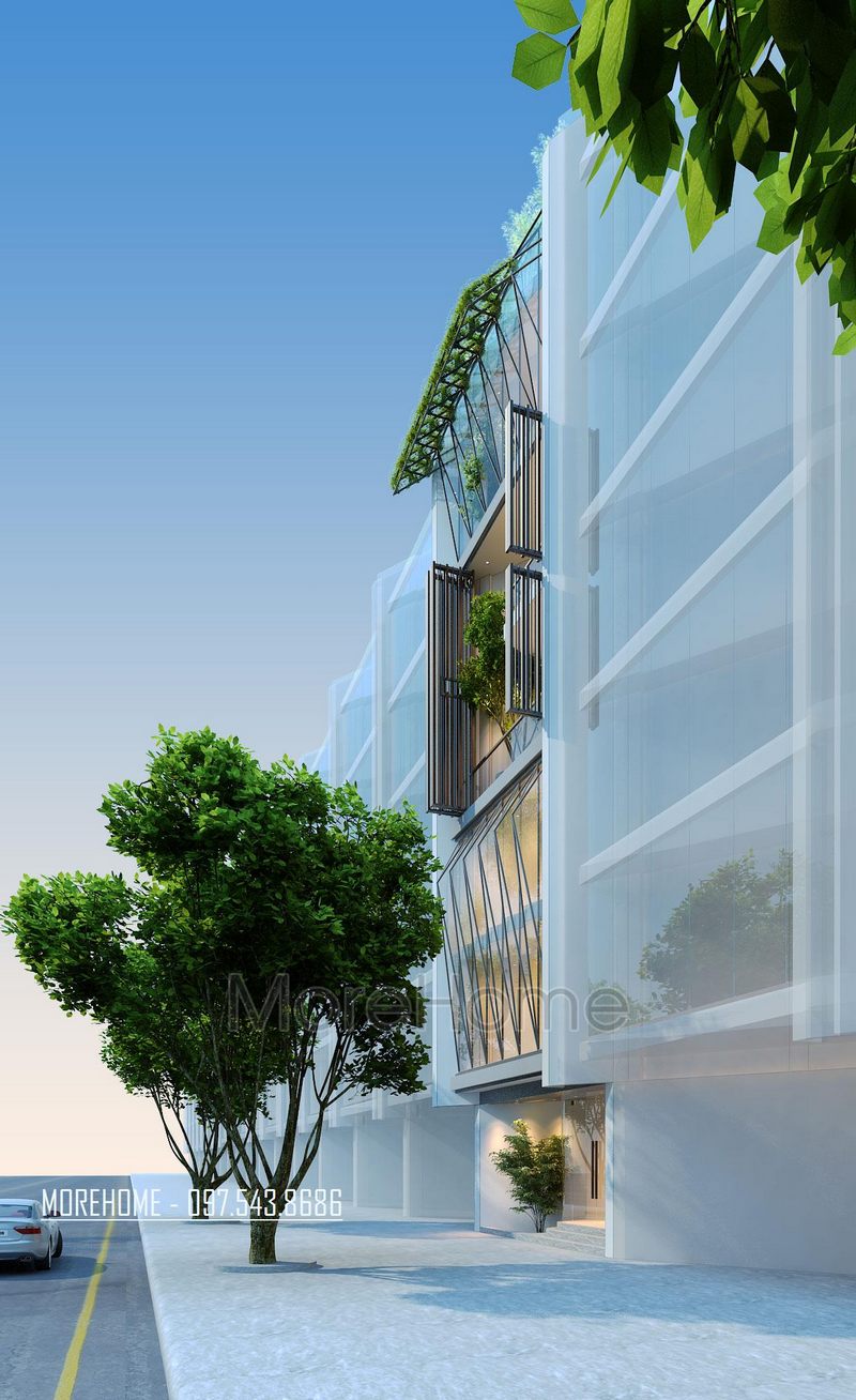 Thiết kế kiến trúc nhà phố Lạc Long Quân